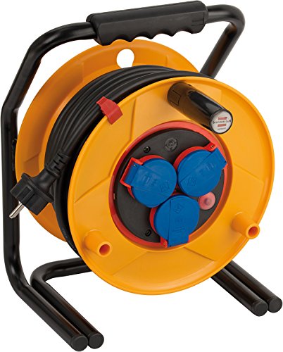 Preisvergleich Produktbild Brennenstuhl Brobusta Bretec IP44 Gewerbe- / Baustellen-Kabeltrommel (25m - Spezialkunststoff, Baustelleneinsatz und Einsatz im Außenbereich, Made In Germany) gelb