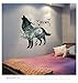 Produktbild MINGH Kreative Cool Wolf Wandaufkleber DIY Tier Wandbild Aufkleber für Haus Kinderzimmer Baby Schlafzimmer Wohnzimmer Dekoration