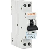 WEBMATEL Industrial Narrow Magnetic Thermal Switch DPN 10A 6kA 1P+N C Curve IP20 - Cutting Power 6000A - DIN Rail Mount