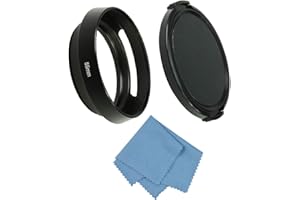 SIOTI 55mm Objektivhaube, Matte Innenbehandlung, Vented+Alumina Material, kompatibel mit >18mm Fokus Weitwinkel Objektiv (NT-55mm)