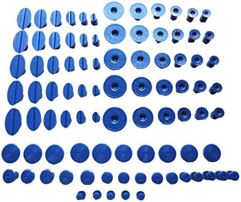 Qotone 90 Pcs PDR Tabs PDR Tool Paintless Dent Repair Tool Glue Tabs for Most Puller Lifter
