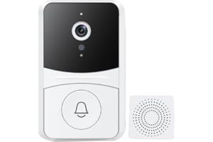 HEIBTENY Smart Wireless Remote Video Türklingel Kamera, 1080P Intelligent Visual Home Security Türklingel 2,4 GHz Wi-Fi Kamera mit Zwei-Wege-Anrufen, Nachtsicht