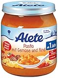 Alete Pasta mit Gemüse und Rind