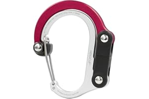 GEAR AID HEROCLIP (Mini) Carabiner Gear Clip and Hook, for Hanging Bags, Purses, Lanterns, Strollers, Tools, Helmets, Water Bottles, and More
