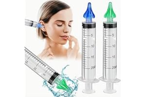GENERIC 2 Piece Ear Syringe Kit - Ear Wax Removal Tool - Random Colour Ear Syringes for Effective Ear Cleaning - Earwax Removal - Ear Wax Cleaner - Easy Ear Cleaning at Home - Simple & Effective Solution