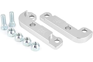 KEENSO E46 Tuning Drift Adapter, Power Tuning in alluminio Drift Lock Kit adattatore Aumentare Wheel Turn Angle 25% per E46 Tuning Drift Power-Silver