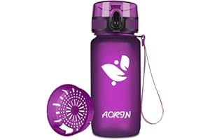 AORIN Butelka do picia – 350 ml/500 ml/750 ml/1 l, butelka na wodę, nie zawiera BPA i tritanu, szczelna, sportowa, dla dorosłych, dzieci, fitness, biegania, jogi, jazdy na rowerze, aktywności na
