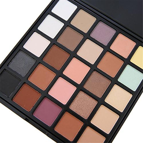 Makeup Glitter Eyeshadow Palette, Lover Bar Make Up Brushes Set 25 Colour Pressed Powder Blusher Highlighter Contour Pallet Shimmer Matte Nude Smokey Eye Shadows Blending Cosmetics High Pigment Eyebrow (25-2)