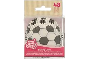 FunCakes Cápsulas para hornear Fútbol: Prefecto para cupcakes de fútbol, Cupcakes y más, Decoración de tartas, pk/48