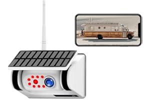 BGOODVISION Cámara magnética solar WiFi para iPhone, cámara de seguridad inalámbrica para cámara de coche 1080P resistente al agua, RV Backup Camera para camión remolque autobús caravana barco (blanco)