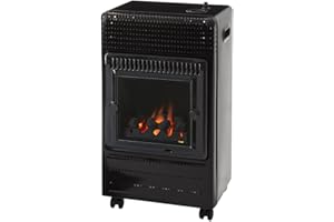 HAMILTON GAS PRODUCTS LTD HAMILTON GAS PRODUCTS Calor Gas Cabinet Heaters - 3kw | Indoor Super Heater | Oxygen Depletion Sensor & 2 Heating Settings | Portable Caster Wheels, Regulator & Hose | For Home, Office, Shed, Garage