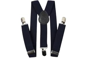 SE® Tirantes para Pantalones Hombre, 35mm de ancho, en 7 Colores Disponibles| Tirantes Hombre con 3 Clips Resistentes| Accesorio para Traje Fiesta Boda