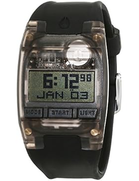 Nixon Damen-Armbanduhr Comp S All Black Digital Quarz Silikon A336001-00