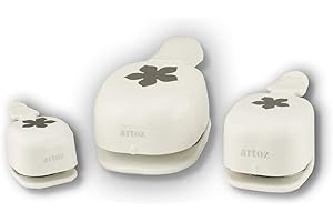 Artoz Perforatrice en papier – Perforatrice pour cartes – Set de fleurs – Perforatrice pour faire des cartes pour les bons d'achat, anniversaires, Noël, invitations bien plus encore.