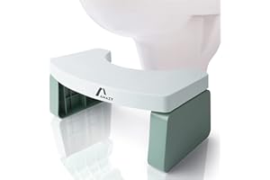 Amazy | Sgabello fisiologico da toilette (blu) | sedia da toilette per adulti per facilitare i movimenti intestinali + prevenzione di stitichezza, emorroidi, dolore alla pressione