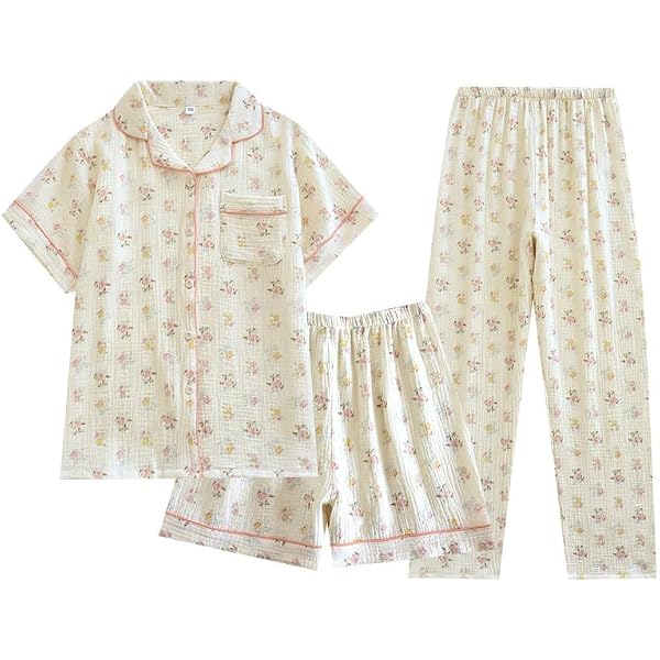Women'secret Capri Pyjama Daily Garden Pigiama da Donna, Bianco, XS