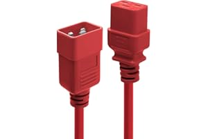 Lindy 30124 Câble d'alimentation 2 M Rouge