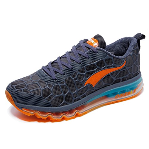 OneMix Herren Laufschuhe Air Cushion Sportschuhe Leicht Turnschuhe Gute Qualität Sneaker Schwarz Rot Grün Blau - 2