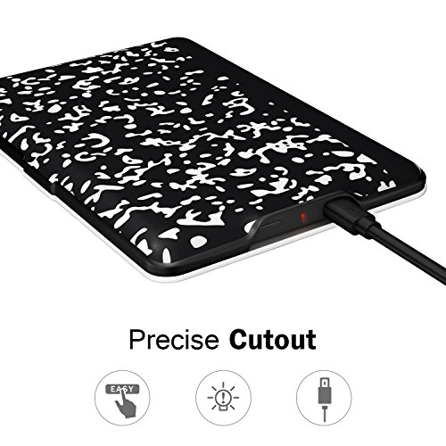 MoKo Kindle Paperwhite Hülle – Ultra Leightweight Schutzhülle Smart Cover mit auto Sleep / Wake Funktion für Alle Kindle Paperwhite (2016 / 2015 / 2013 / 2012 Modelle mit 6 Zoll Display), Notizbuch Schwarz - 5