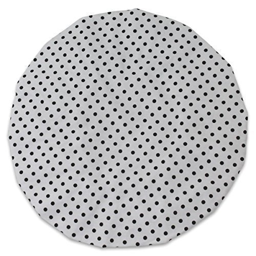 JODA White and Black Polka Dot Shower Cap