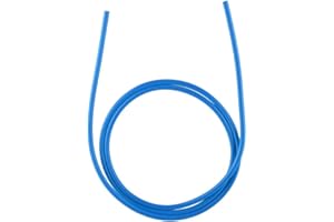Diyeeni wąż teflonowy wąż teflonowy 1 m do drukarki 3D, rura dyszy specjalnie do materiałów eksploatacyjnych 1,75 mm, akcesoria do drukarki 3D (1,95 mm ID / 4,0 mm OD) (niebieski)