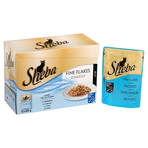 Preisvergleich Produktbild Sheba Pouch Feine Flocken Fischauswahl in Gelee 12 x 85g