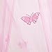 Princess Bed Canopy - Beautiful Butterfly Childrens Bed Canopy in Pink - Quick and Easy To Hang Girls Bedroom Accessories - Perfect Gift for Girls, Daughters and Granddaughters