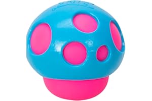 Schylling NeeDoh Groovy Shroom Stress Ball - 1 Mushroom Stress Toy, Neon NeeDohball Fidget Toy to De Stress & Relieve Anxiety, Non-Toxic Dough Material, Assorted colours, 1 picked at random