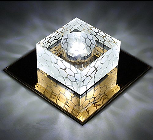 Preisvergleich Produktbild LED-Taste Rohr Downlight Kristall Gang Lampe Wohnzimmer Deckenlampe Induktivität Transformator Diamanten Korridor Xuan Guan Loch Lampe Deckenleuchte (180 * 180 mm) , 4 , 5W