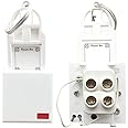 Evoke Electric White Polycarbonate Modular 32 Amp DP Switch with LED and KeyTag - Pack of 5 Pieces