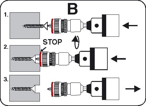 Connex COXT973222 Schraubkupplung Tiefenanschlag verstellbar - 2