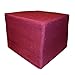 Arketi-com Touf, the Bed that Becomes a Pouf, Blue Jeans Fabric Base and external Additional Free Cover White 63x63x45 cm Artisans Italian Product 100% Hand Made