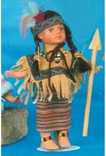Soaring Falcon - 11" Porcelain Indian Doll Ref VF0410