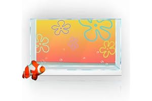 SB LITTLE Cartone animato subacqueo BOB acquario sfondo adesivo 41 x 61 cm, decorazione sfondo serbatoio di pesce stampa HD semplice poster PVC (C)