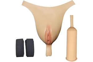 CTKOLYS Sissy Men Realista Camel Toe Ocultar Gaff Bragas Cuerda Artificial para Crossdressing Transgénero