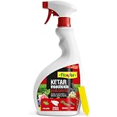 Flower Insecticida Ketar Accion Total Interior, Jardin y Huerto 750 ml | Pulverizador Pulgon, Mosca Blanca, Orugas, Cochinill
