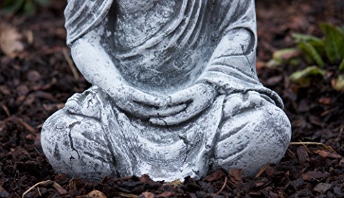 Steinfigur sitzender Shiva -2- , frost- und wetterfest, massiver Steinguss - 6