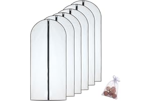 HomeClean Breathable Zipper Bags with Cedar Balls for Storage 60 x 140cm(24'' x 54'') Black