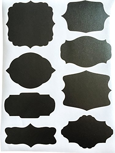 Vinyl-Sticker-Set, Tafelsticker-Set, Tafelaufkleber, Chalkboard-Set, wiederverwendbar mit Kreidemarker, Flüssigkreidemarker, abwischbar - 6