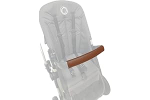 PROTEC TIF | Housse en similicuir pour poignée de transport compatible avec Bugaboo Cameleon 3 (se place sur le caoutchouc d'origine)