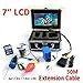 Produktbild SuRose Fischfinder, Unterwasserfischen-Kamera-Videorecorder DVR-Funktion 7inch Farb-LCD-Monitor 1000tvl 12led / ir Nachtsicht 30m Kabel