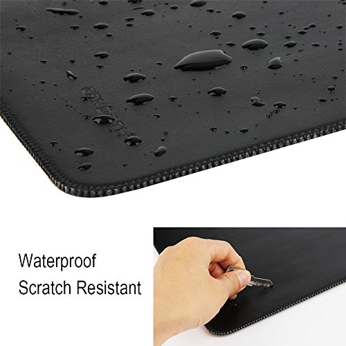 GENORTH   Wasserdicht Mikrofaser PU Leder Laptop H  lle f  r MacBook 12 Inch  12 Zoll  Shwarz 