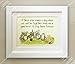 Winnie the Pooh FRAMED QUOTE PRINT, New Baby/Birth, Nursery Picture Gift, Pooh Bear, If there every comes a day when we can't be together (White Frame)