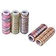 Excefore Multicolor Thread Set, 5Pcs Gradient Polyester Threads Sewing Thread Spools for Embroidery and Sewing Machines 110m/120 Yard
