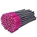 eBoot 100 Pack Pink Disposable Eyelash Eye Lash Makeup Brush Mascara Wands