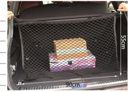WJJ-Hooks Car Trunk Cargo Net Mesh Storage Organizer - Car Net for Kids Luggage - Universal Car Accessories Net