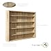 Produktbild H24living Setzkasten Holz Sammlervitrine Setzkasten mit Glasscheiben zum Aufhängen mit 4 Einlegeböden aus KF Board ideal für Sammler