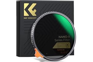 K&F Concept Nano-X 2 in 1 Filtro 58mm Black-Mist 1/4 & Filtro ND2-ND32 Variabile (5 stop) Slim HD Filtro Black Diffusion con Levetta per obiettivi 58mm