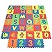 Produktbild INTEY EVA Puzzlematte Wasserdicht & Umweltfreundlich Spielmatte - Puzzleteppich 101 Stück(40pcs) mit Buchstaben-Matten, Zahlen-Matten und Tier-Matten32 cm x 32 cm