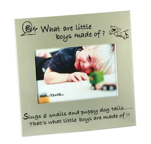 What Little Boys Are Made Of... New Baby Photo Frame, gift